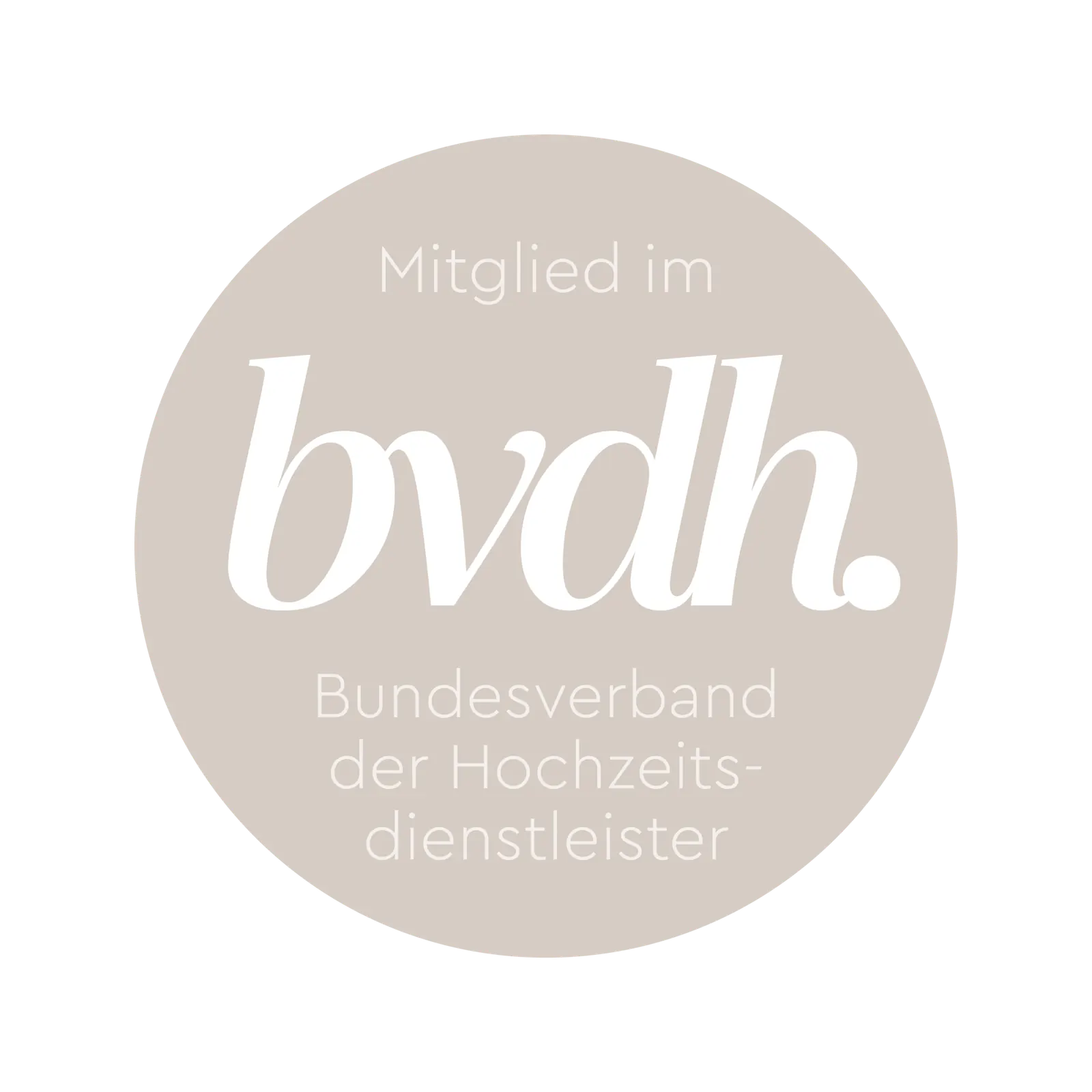 Mitglied im Bundesverband der Hochzeitsdienstleister (bvdh)