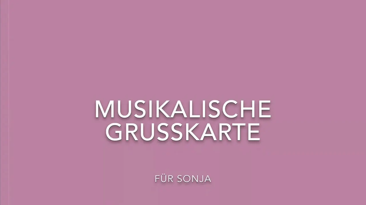 Video abspielen: So sieht die Singende Grußkarte aus